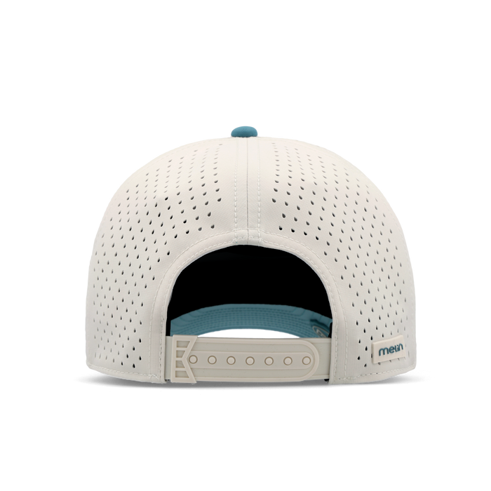 The back view of the melin Vintage Fit A-Game Icon Hydro hat in riverwalk