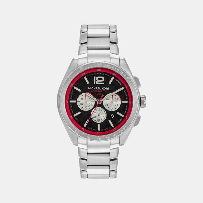 Accelerator 2 Men Quartz Black Dial Chronograph Stainless Steel Watch MK9176