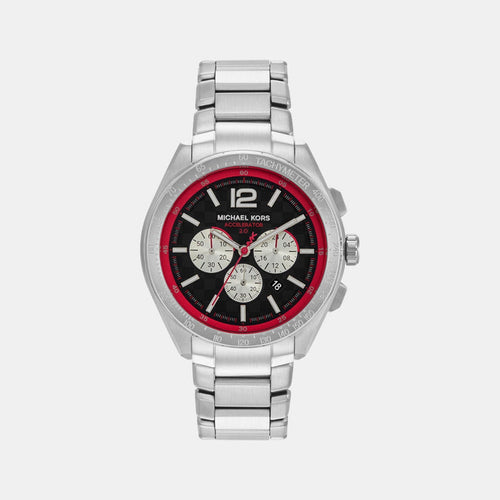 Accelerator 2 Men Quartz Black Dial Chronograph Stainless Steel Watch MK9176