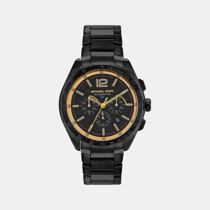 Accelerator 2 Men Quartz Black Dial Chronograph Stainless Steel Watch MK9179