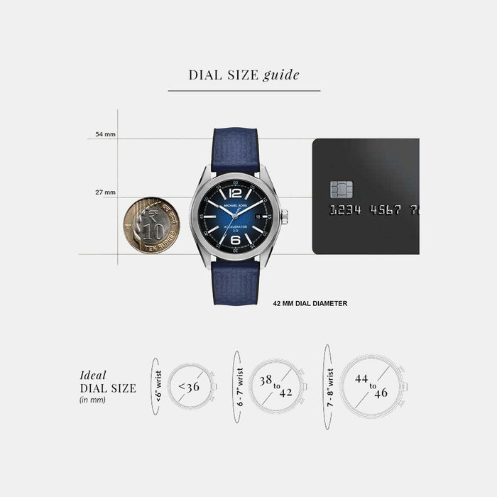 Accelerator 2 Men Quartz Blue Dial Analog Fabric Watch MK9174