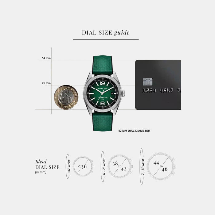 Accelerator 2 Men Quartz Green Dial Analog Fabric Watch MK9173