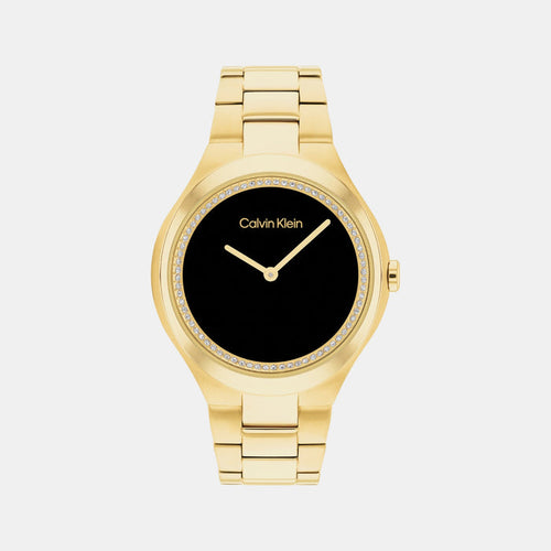 Admire Women Quartz Black Dial Analog Stainless Steel Watch 25200367