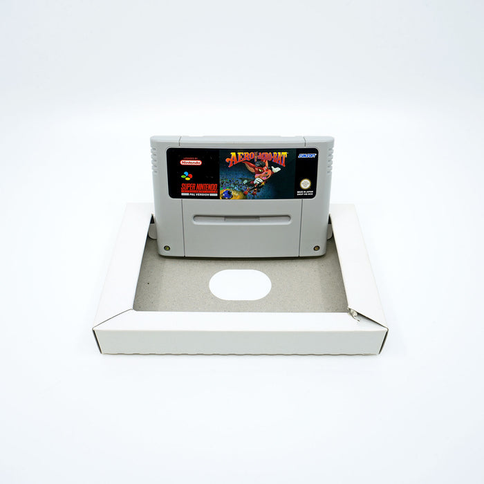 Aero the Acro-Bat Spiel SNES Cartridge - Vorderseite