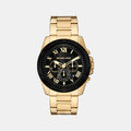 Alek Men Quartz Black Dial Chronograph Stainless Steel Watch MK9184