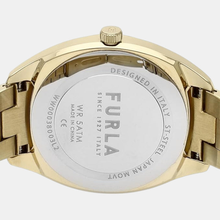 Athleisure Women Quartz Champagne Dial Analog Stainless Steel Watch WW00038003L2