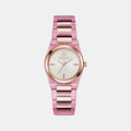 Athleisure Women Quartz Silver Dial Analog Resin Watch WW00028006L3