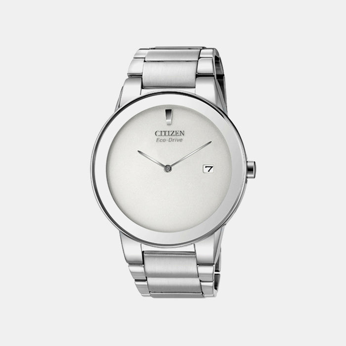 Axiom Men Quartz Silver Dial Analog Stainless Steel Watch AU1060-51A