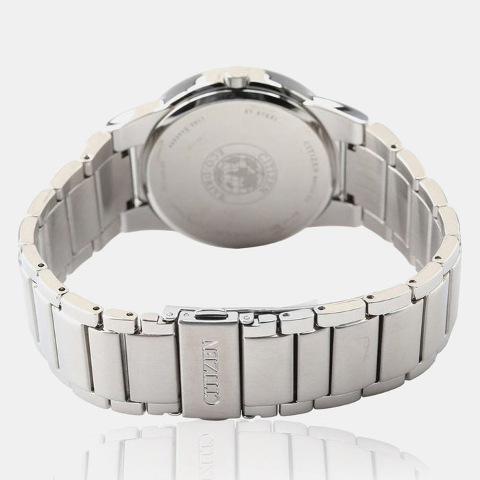 Axiom Men Quartz Silver Dial Analog Stainless Steel Watch AU1060-51A