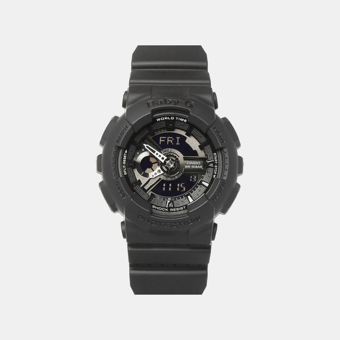 Baby-G Women Quartz Black Dial Analog-Digital Resin Watch BX023