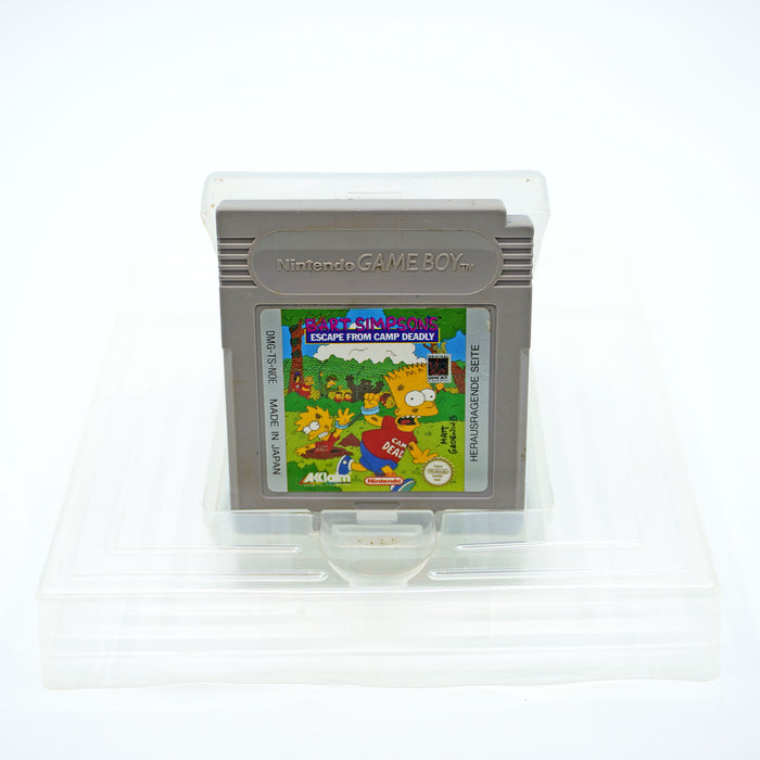 Bart Simpson's Escape from Camp Deadly Game Boy Cartridge - Vorderseite