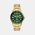 Blue Dive Men Quartz Green Dial Analog Stainless Steel Watch FS6030