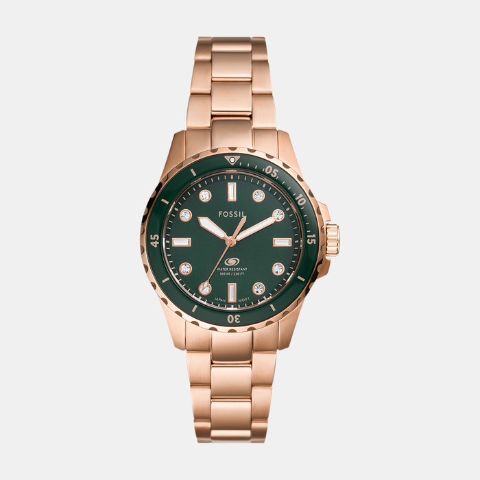 Fossil Round Green Analog watch