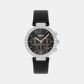 Boss Andra Women Quartz Black Dial Multi-Function Leather Watch 1502689