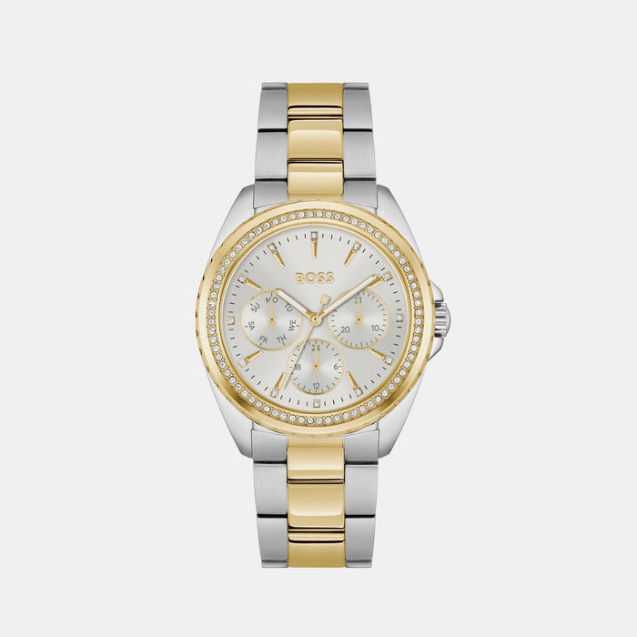 Boss Round Silver Analog watch