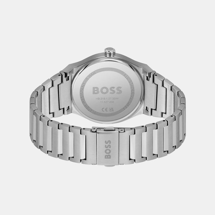 Boss Candor Men Quartz Green Dial Analog Stainless Steel Watch 1514079