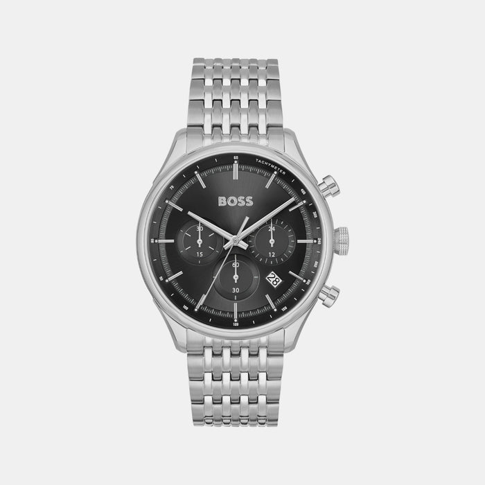 Boss Gregor Men Quartz Black Dial Chronograph Stainless Steel Watch 1514082