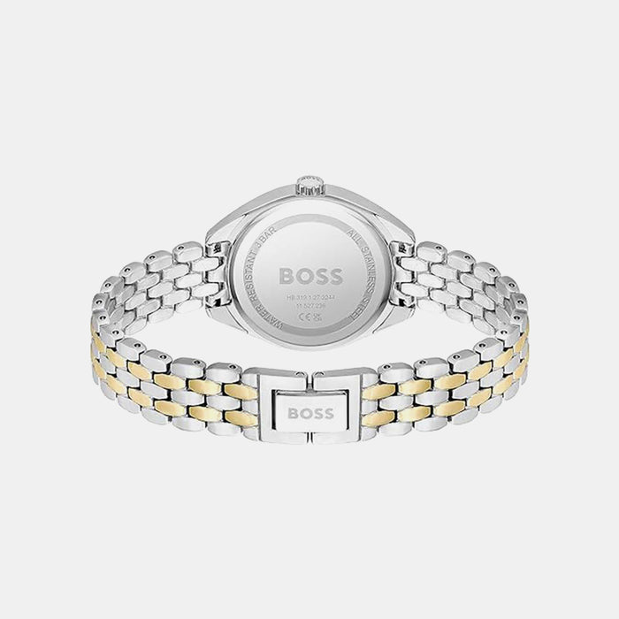 Boss Mae Women Quartz Silver Dial Analog Stainless Steel Watch 1502724