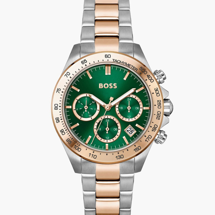Boss Novia Women Quartz Green Dial Multi-Function Stainless Steel Watch 1502762