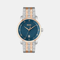 Boss Round Blue Analog watch