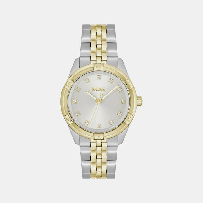 Boss Rhea Women Quartz Silver Dial Analog Stainless Steel Watch 1502700