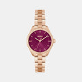 Boss Sage Women Quartz Red Dial Analog Stainless Steel Watch 1502728