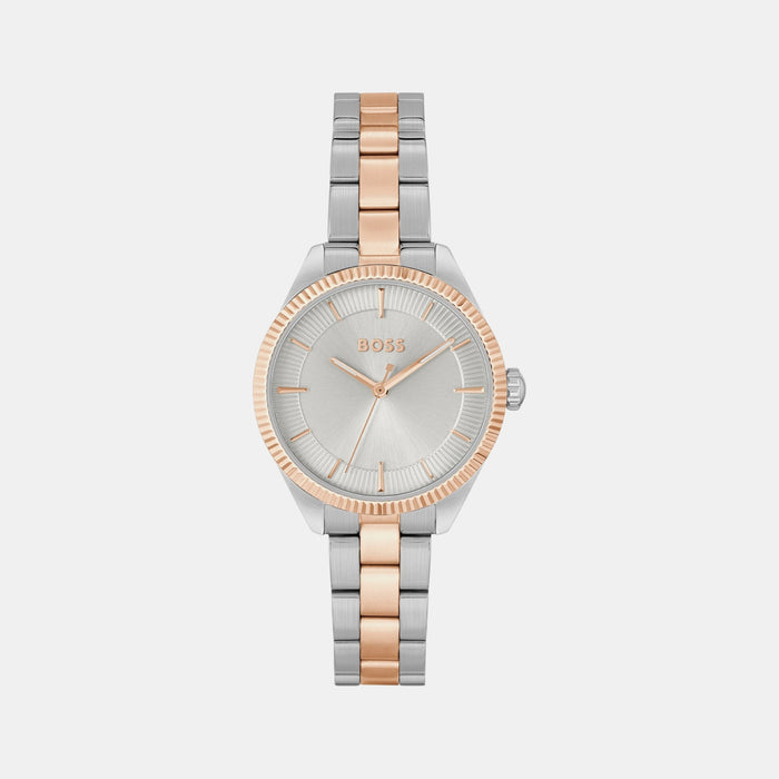 Boss Sage Women Quartz Silver Dial Analog Stainless Steel Watch 1502727