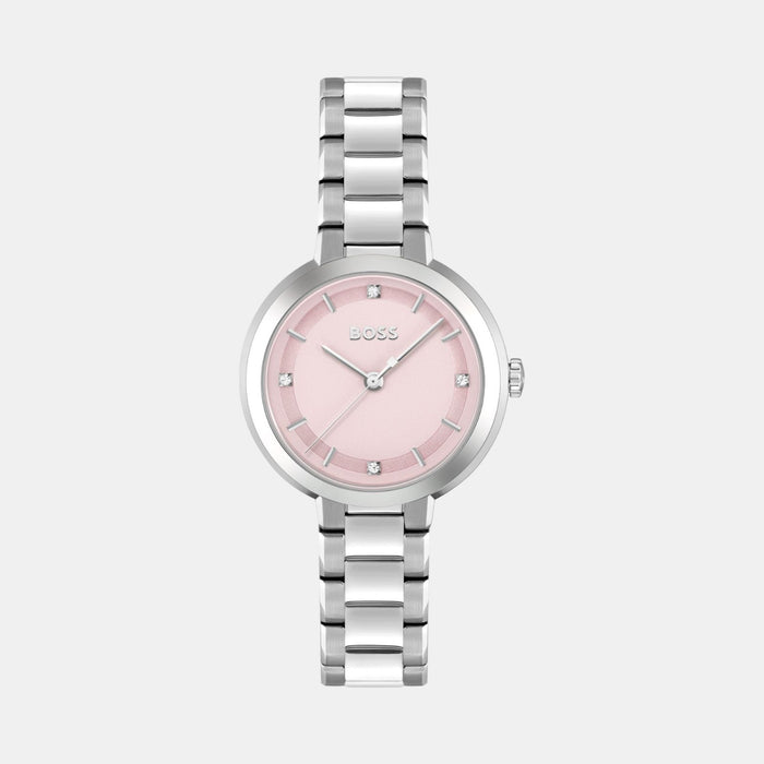 Boss Round Pink Analog watch