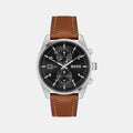 Boss Round Black Chronograph watch