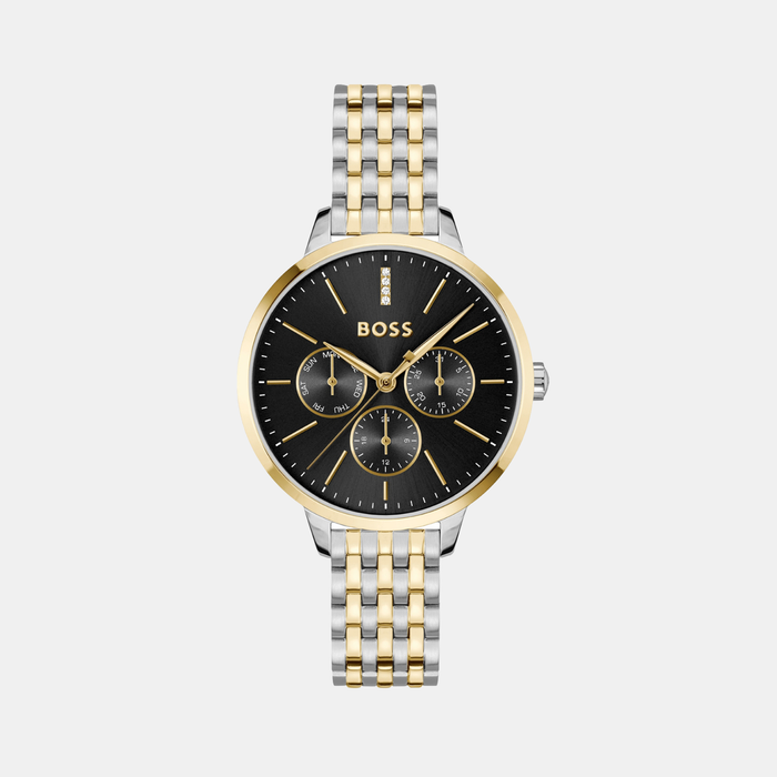 Boss Round Black Multi-Function watch
