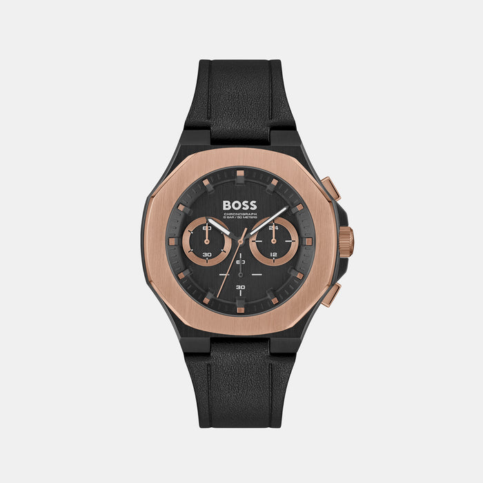 Boss Tonneau Black Chronograph watch