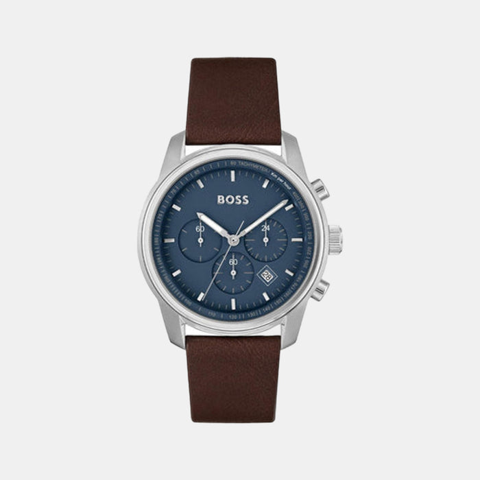 Boss Round Blue Chronograph watch