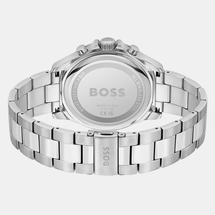 Boss Troper Men Quartz Black Dial Chronograph Stainless Steel Watch 1514101