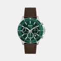 Boss Round Green Chronograph watch