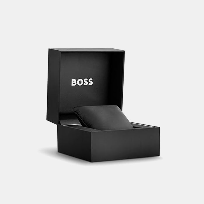 Boss Tyler Men Quartz Black Dial Multi-Function Mesh Watch 1514104