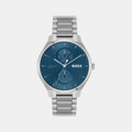 Boss Tyler Men Quartz Blue Dial Multi-Function Stainless Steel Watch 1514106