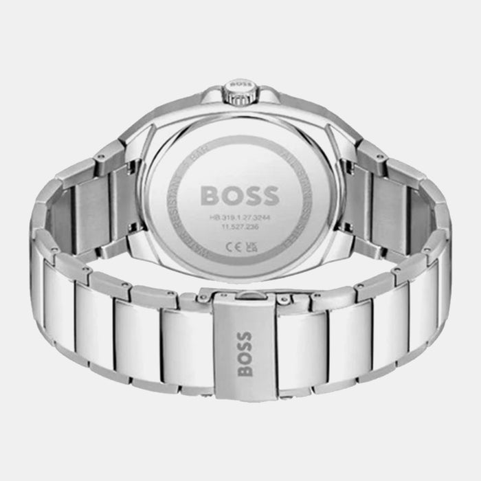 Boss Walker Men Quartz Black Dial Analog Stainless Steel Watch 1514136