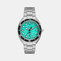 Breaker Men Quartz Green Dial Analog Stainless Steel Watch FS6066