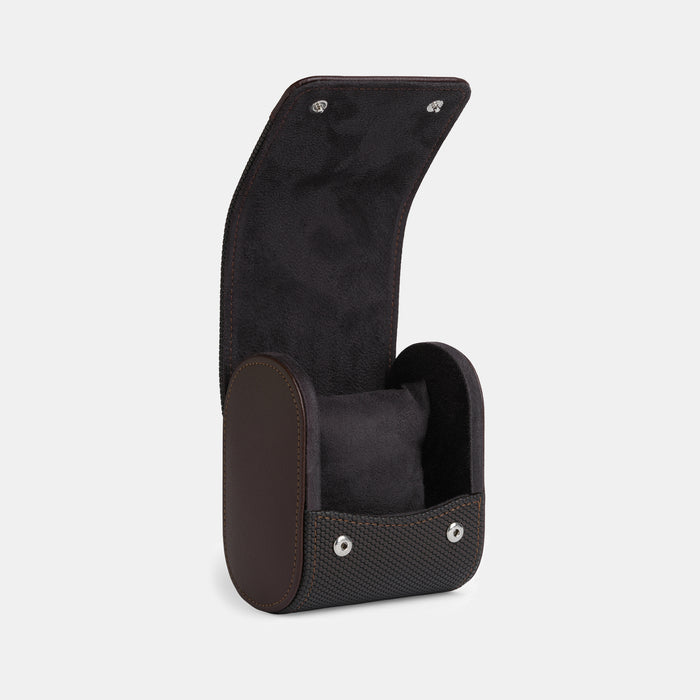Brown Leather Single Watch Pod