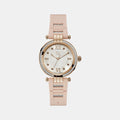 Cablebijou Women Quartz White Dial Analog Silicone Watch Y56005L1Mf