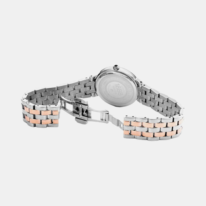 Capri Diamond Women Quartz White Dial Analog Stainless Steel Watch 859845 49 29 50