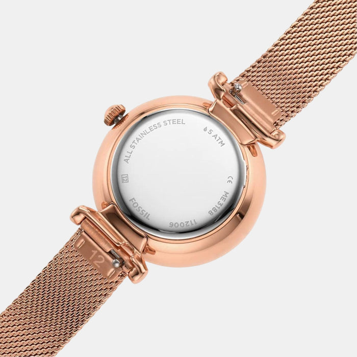Fossil 28 mm Rose Gold Automatic watch