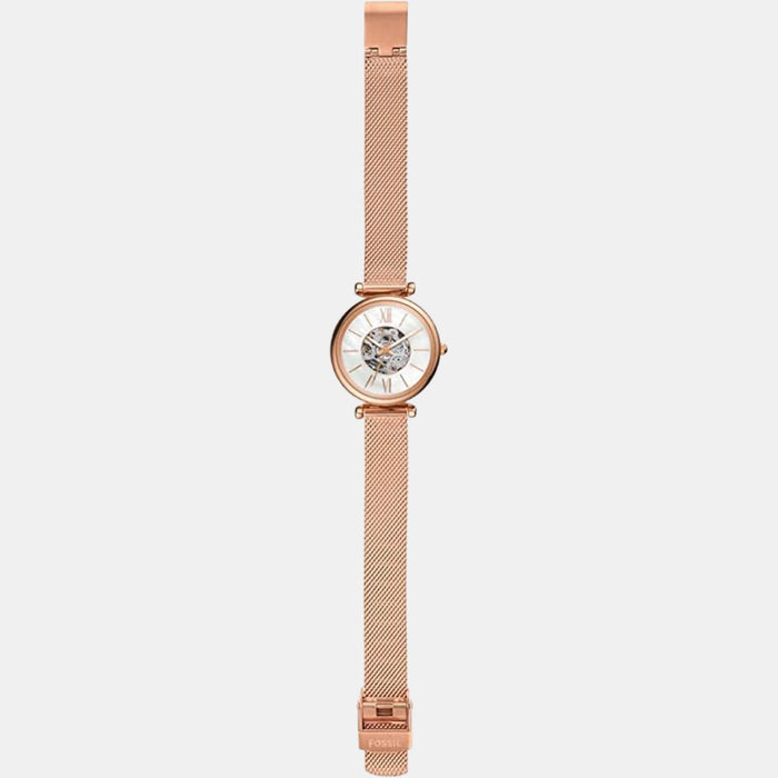 Carlie Women Automatic Mother Of Pearl Dial Analog Mesh Watch ME3188