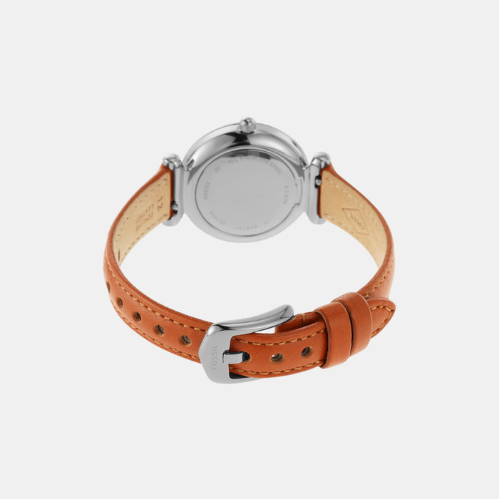 Carlie Women Quartz Blue Dial Analog Leather Watch ES4701