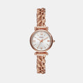 Fossil Round Silver Analog watch