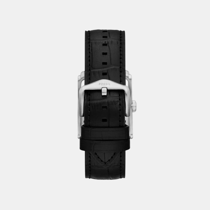 Carraway Men Quartz Silver Dial Analog Leather Watch FS6078