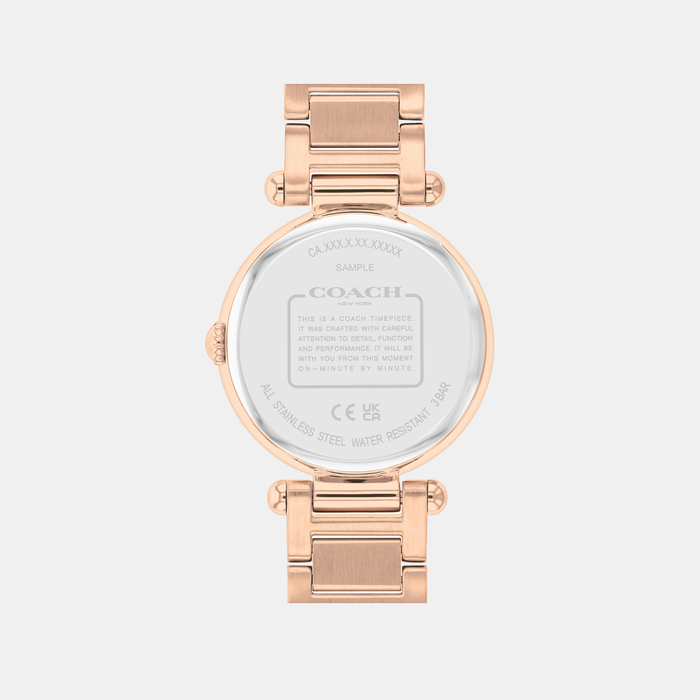 Coach Women Round Pink Mother Of Pearl watch