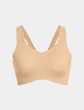| Front view of model highlighting the coverage and fit | Warm Sand