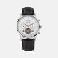 Celestial Men Automatic White Dial Chronograph Leather Watch 867-L10306