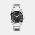Champ Men Quartz Black Dial Analog Stainless Steel Watch GW0718G1